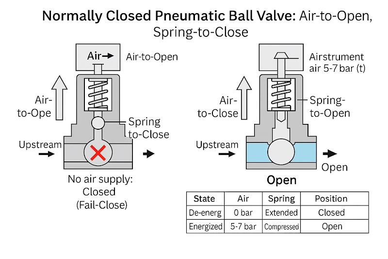 What is a Normally Closed Pneumatic Valve picture