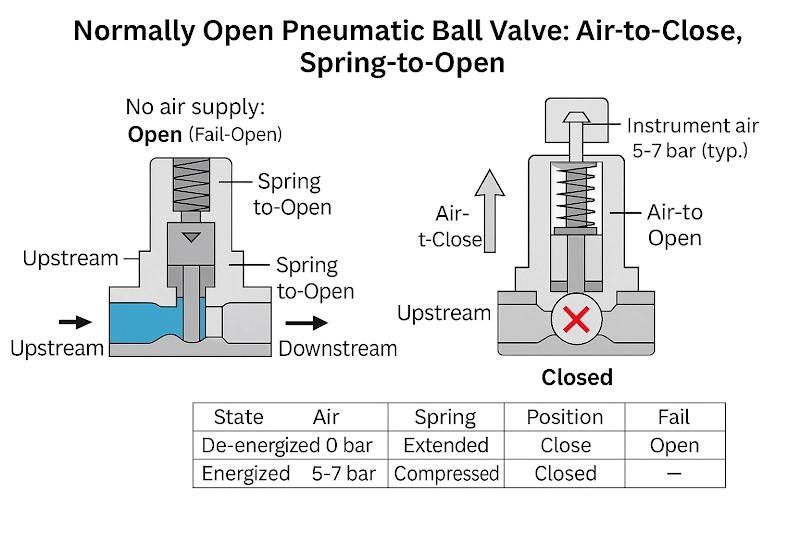 What is a Normally Open Pneumatic Valve picture